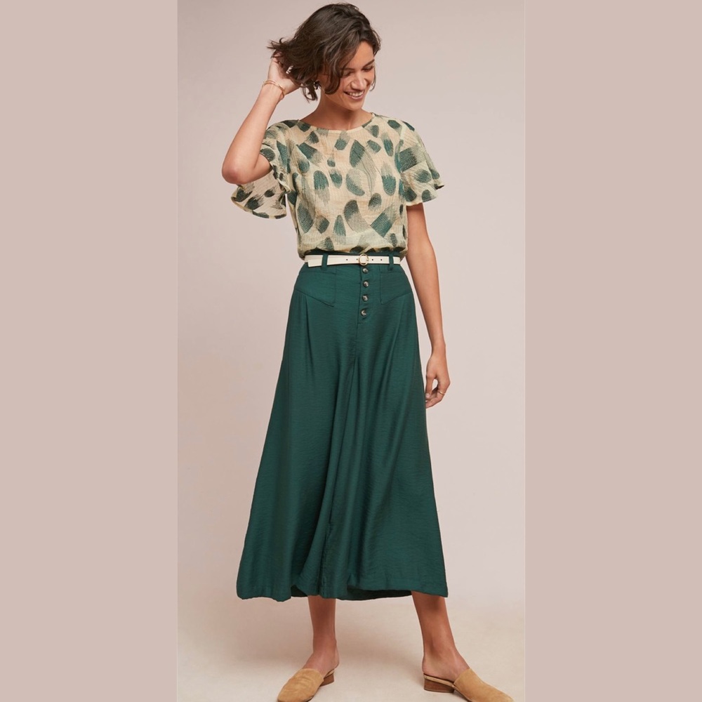 Anthropologie Malia Wide-Leg Pants